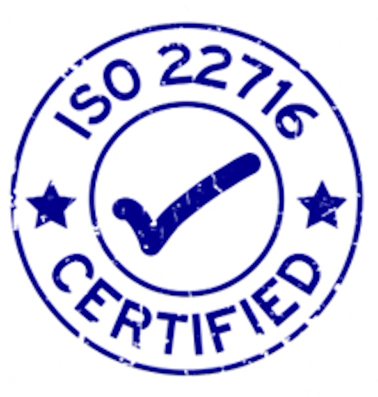 badge iso 22716 certified